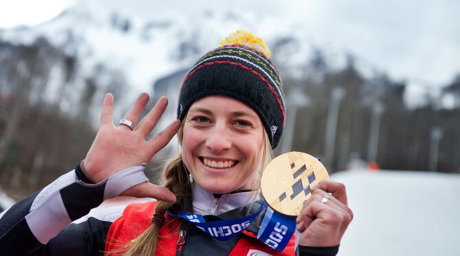 Mit fünf Goldmedaillen bei fünf Starts war Anna Schaffelhuber in Sotschi »Gold-Anna«.