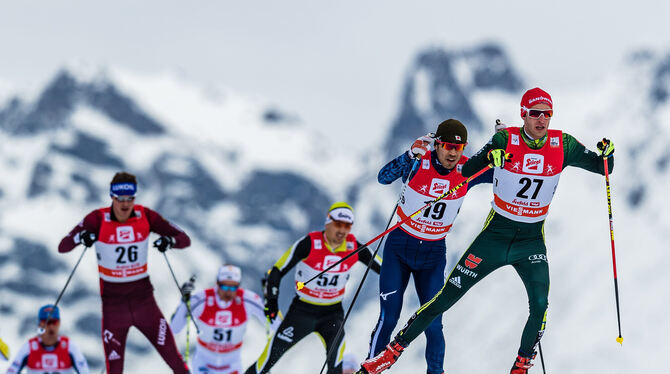 Florian Notz aus Dettingen war im legendären Holmenkollen-Rennen über 50 km bester Deutscher. FOTO: EIBNER