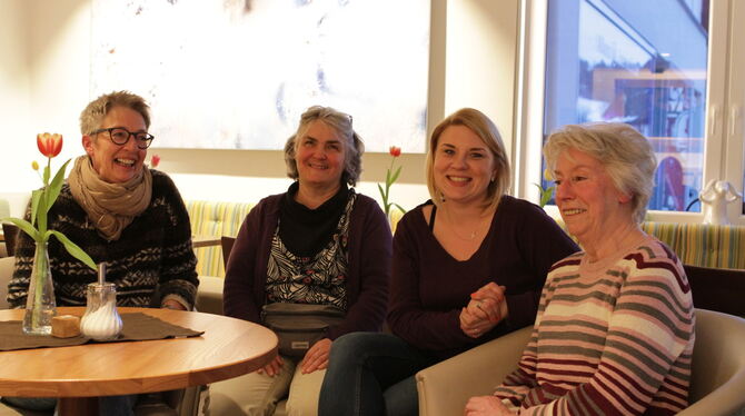 Vier von 22 Nachbarschaftshelferinnen in Trochtelfingen (von links): Gertrud Rist, Inge Stieß, Agnieszka Kontny und Maria Lohse.