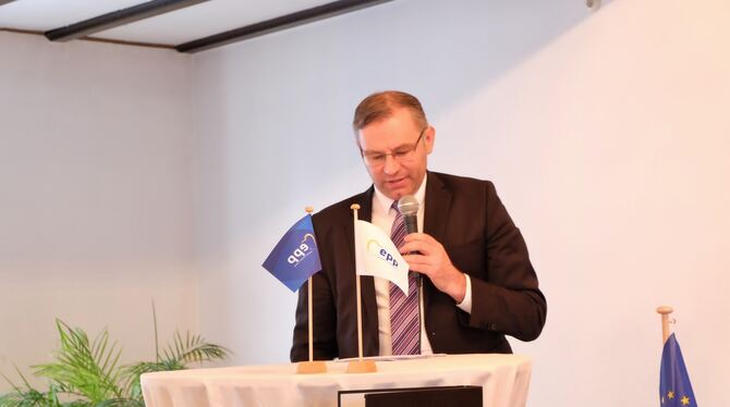 Der Europa-Abgeordnete Norbert Lins war Gastredner bei der Versammlung des Tübinger Kreisverbands der CDU. FOTO: HAAS