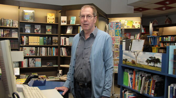 Wolfgang Schramm, Inhaber der Buchhandlung Schramm