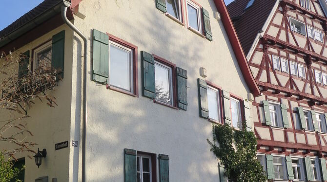 In der Gomaringer Linsenhofstraße 24 hat Sally Adamsohn gelebt, bevor er nach Theresienstadt deportiert wurde. Rechts daneben is