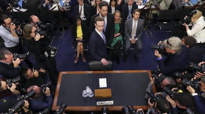 Mark Zuckerberg vor US-Kongress