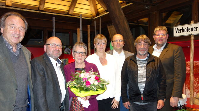 Der neue und alte Vorstand des Förderkreises Metzinger Keltern: (von links) Walter Veit, Friedrich Linder, Eva Focht-Rabel, Kirs