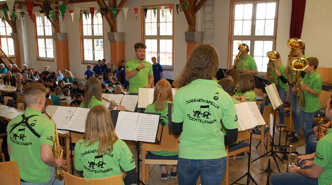 Lauter »Stammgäste« kamen zum Musikjugendtreff nach Mägerkingen. FOTO: HÄUSSLER
