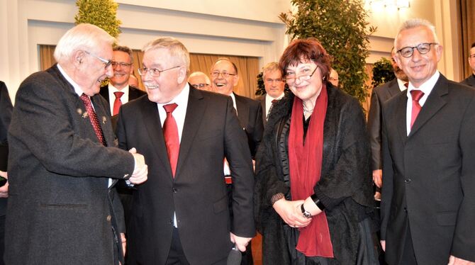 Ehrungen bei der Lico (von links): Rolf Weinmann (70 Jahre Mitglied), Erster Vorsitzender Bernhard Treuber, Monika Nolte (30 Jah