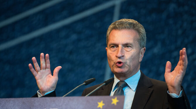 Günther Oettinger (CDU), EU-Kommissar für Haushalt und Personal. FOTO: DPA