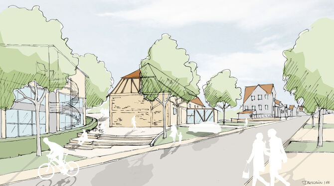 Diese im Dezember 2016 vorgestellte Planung für Undingens Ortsmitte hatte dem Gemeinderat gefallen. Über die konkrete Umsetzung Diese im Dezember 2016 vorgestellte Planung für Undingens Ortsmitte hatte dem Gemeinderat gefallen. Über die konkrete Umsetzung