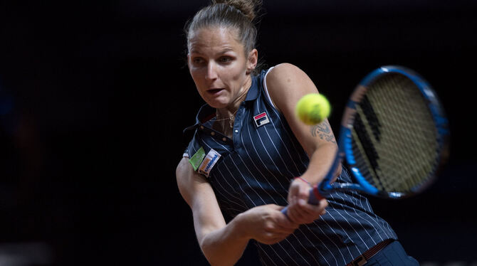 »Ich hatte eine großartige Woche hier«, schwärmte Karolina Pliskova nach ihrem hart erkämpften Stuttgarter Turniersieg.  FOTO: E
