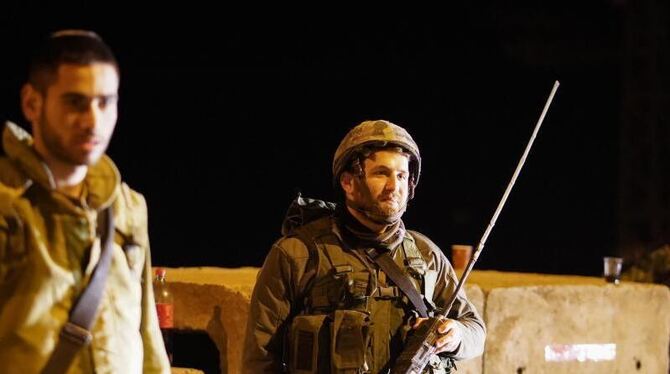 Israelische Soldaten auf den Golanhöhen