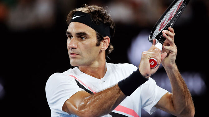 Der Schweizer Superstar Roger Federer.