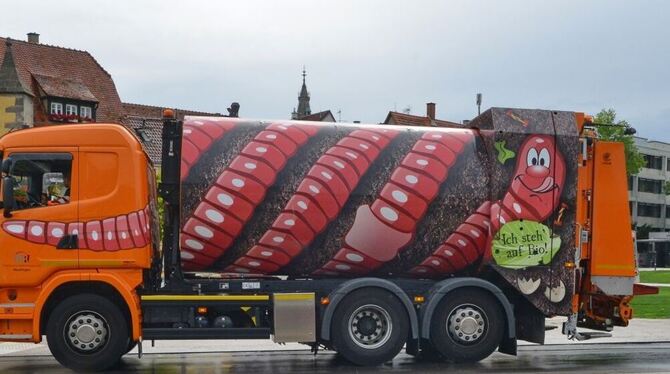 TBR-Fahrzeug mit »Drehwurm«. Foto: Stadt TBR-Fahrzeug mit »Drehwurm«. Foto: Stadt