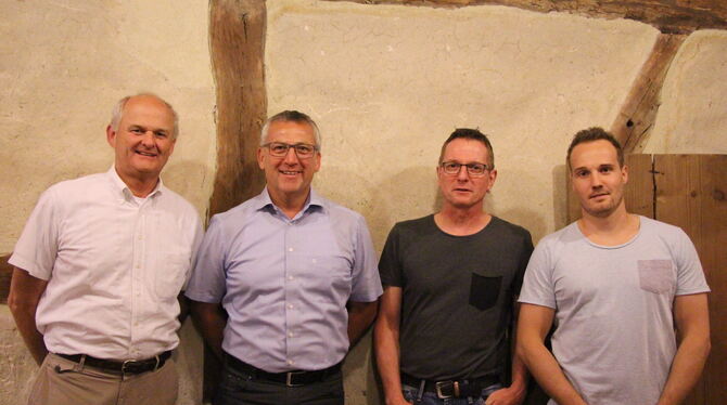 Das Führungsgremium des TV Neuhausen: (von links) Ulrich Neubrander, Thomas Reusch, Tilmann Müller, Benjamin Schweizer. Es fehlt