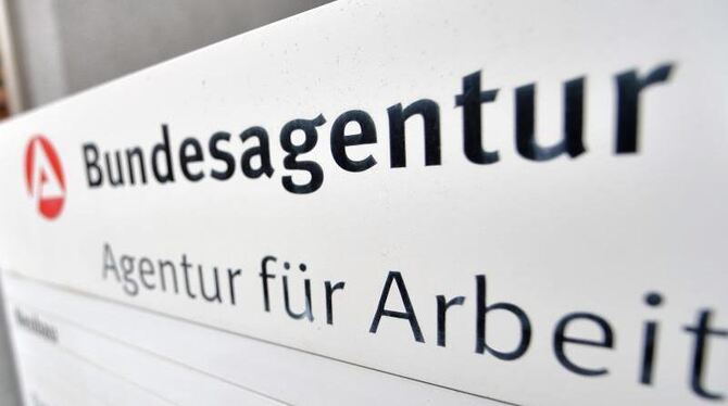 Schild der Bundesagentur für Arbeit