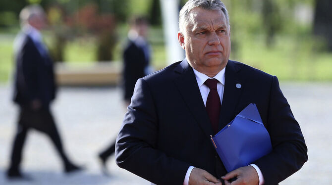 Viktor Orban, Ministerpräsident von Ungarn, fährt derzeit punktuell einen rabtiaten Anti-EU-Kurs.  FOTO: DPA
