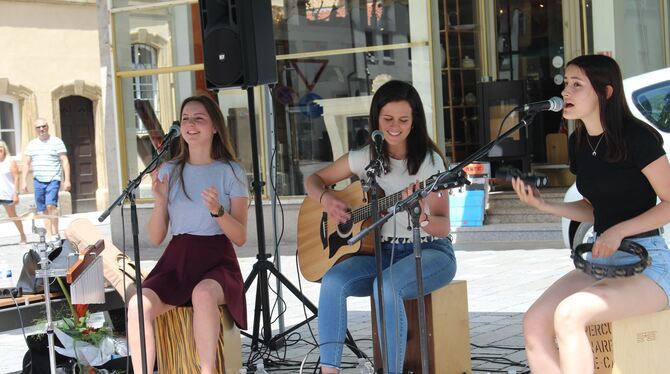 Das Mädchentrio »Golden Gees« sorgte für popmusikalische Unterhaltung.
