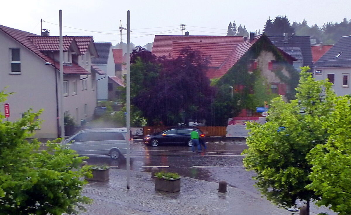 Unwetter in Undingen.