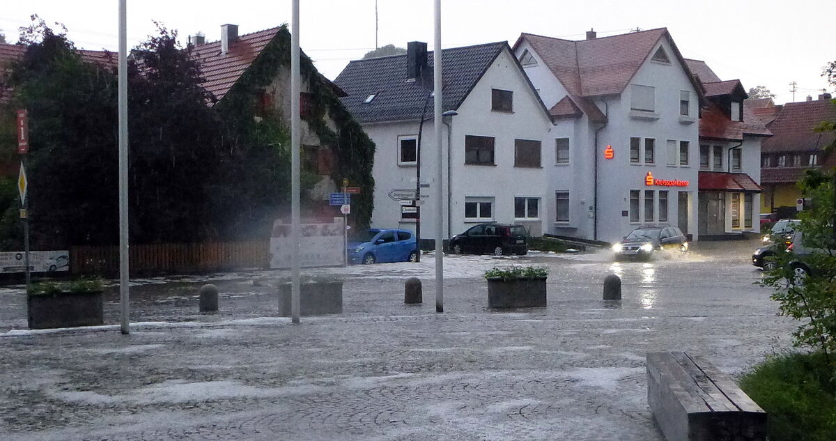 Unwetter in Undingen.