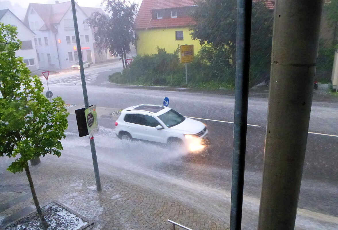 Unwetter in Undingen.