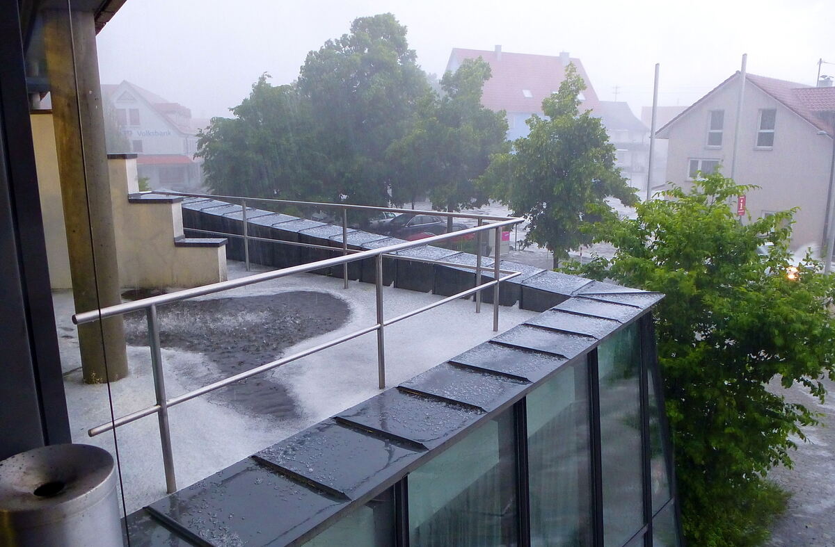 Unwetter in Undingen.