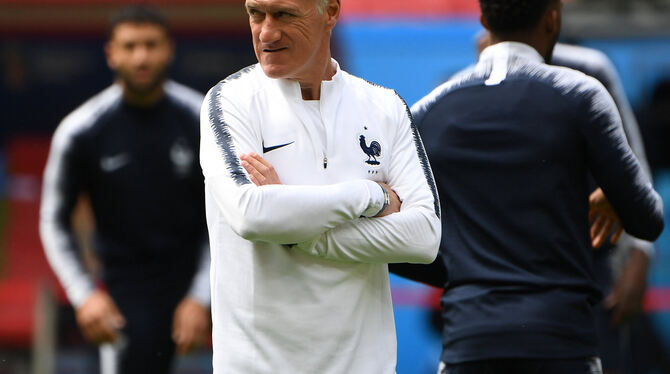 Ihm entgeht nichts: Frankreichs Nationaltrainer Didier Deschamps, Weltmeisterkapitän von 1998, hat zahlreiche Jung-Stars im Kade