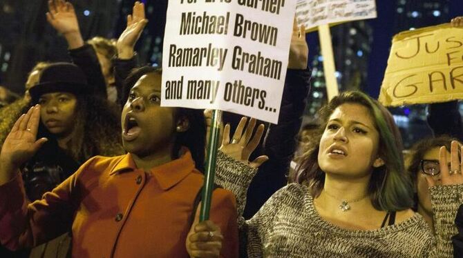Protest in New York. Foto: Michael Nagle