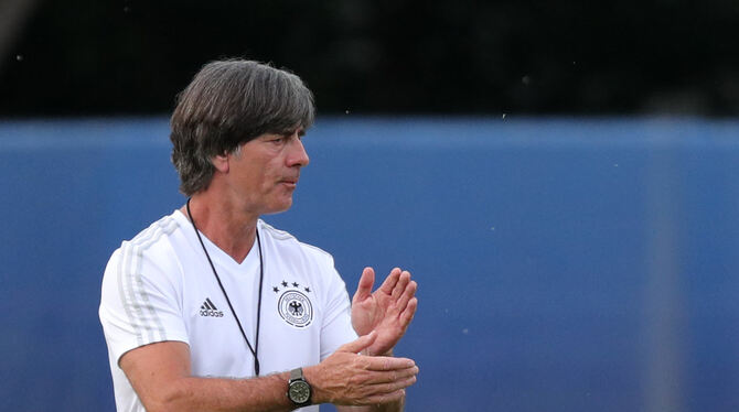 Joachim Löw will die positive Stimmung ins Spiel gegen Südkorea mitnehmen. FOTO: DPA
