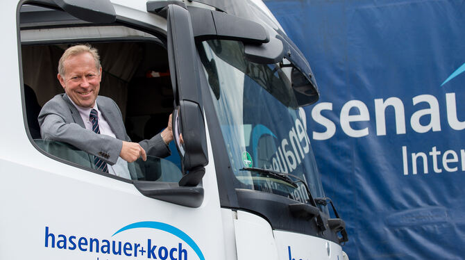 Alexander Benz, alleiniger Inhaber und Geschäftsführer der Reutlinger Spedition Hasenauer + Koch. FOTO: TRINKHAUS