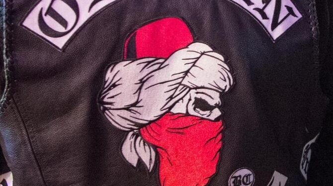 Logo der Rockergruppe »Osmanen« auf einer Jacke