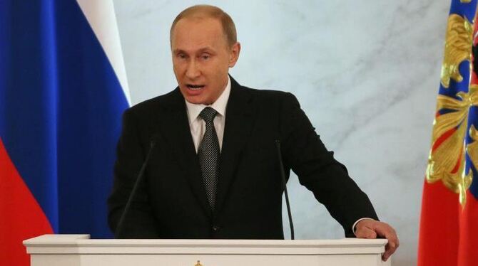 Wladimir Putin: »Die Sanktionen sind der beste Anreiz für die Erreichung unserer Ziele.« Foto: Sergej Ilnitsky