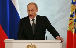 Wladimir Putin: «Die Sanktionen sind der beste Anreiz für die Erreichung unserer Ziele.» Foto: Sergej Ilnitsky