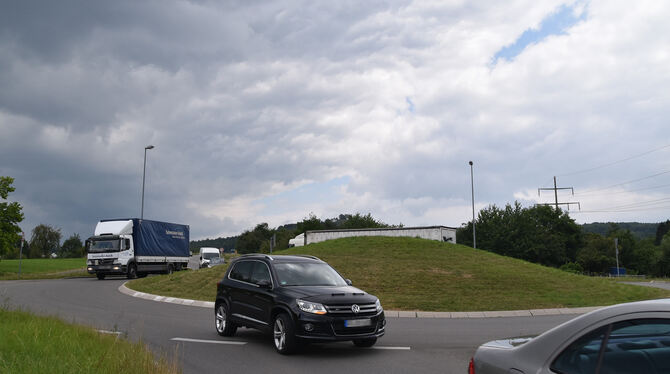 Die günstigste Variante soll es bei den Kreisverkehren in Grafenberg werden. Das hat der Gemeinderat beschlossen. FOTO: SANDER