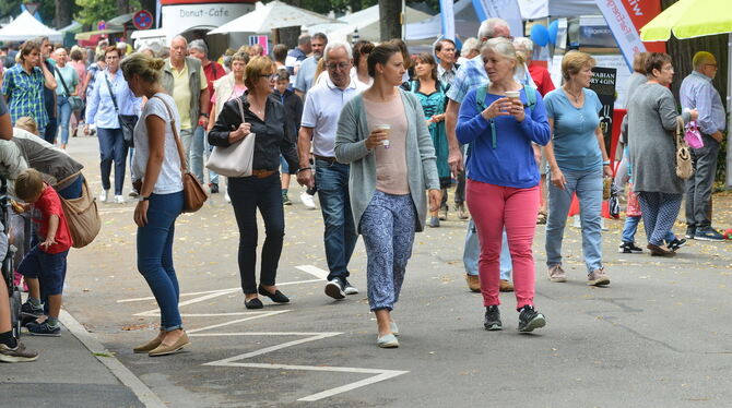 Neigschmeckt-Markt: Planie und Stadtgarten laden heute noch bis 19 Uhr wieder zum Schlendern und Schlemmen ein. FOTO: NIETHAMME Neigschmeckt-Markt: Planie und Stadtgarten laden heute noch bis 19 Uhr wieder zum Schlendern und Schlemmen ein. FOTO: NIETHAMME