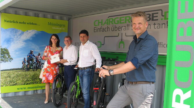 Das Aufstellen von bis zu 55 Chargercubes wird jetzt vom Bund gefördert. Die Parlamentarische Staatssekretärin Rita Schwarzelühr