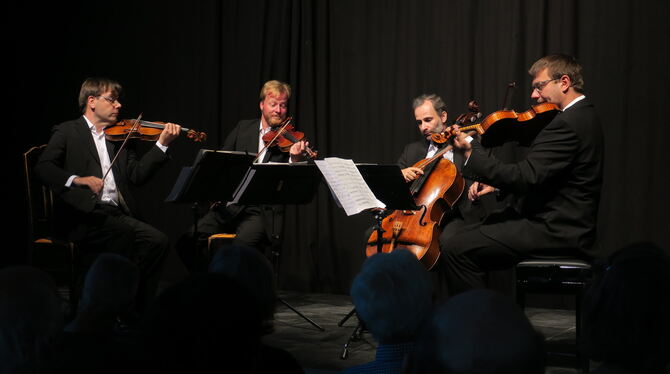Feinste Klangschattierungen: das Zemlinsky-Quartett im SWT-Kulturwerk.  FOTO: KNAUER