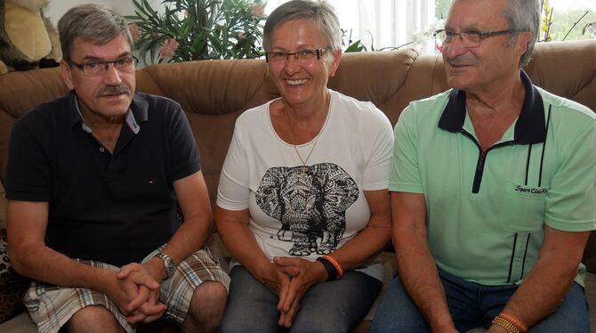 Armin Becker (links), Maria und Karl Luik leiten die beiden Freundeskreise für Suchtkrankenhilfe in Reutlingen. Diese Selbsthilf