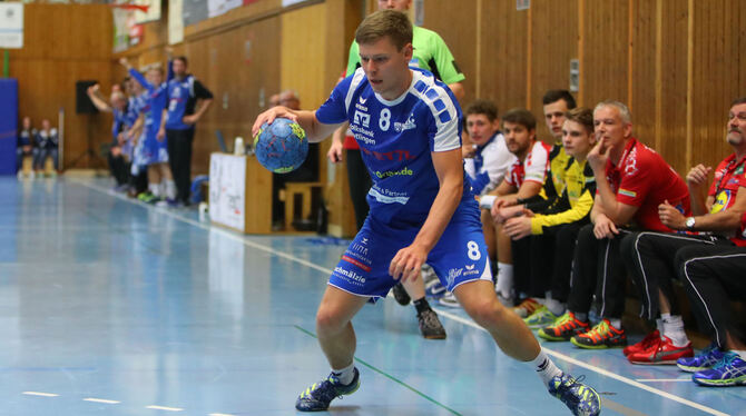 Mit sieben Erfolgen bester Torschütze des VfL Pfullingen: Marc Breckel.   FOTO: LANGER