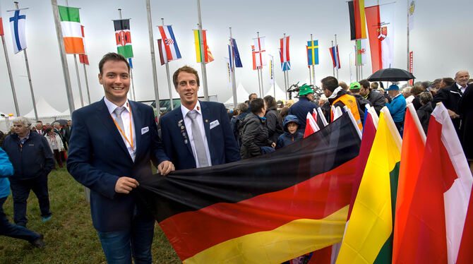 Auf Florian Sander (links) und Sebastian Murkowski ruhen die deutschen Hoffnungen.  FOTO: TRINKHAUS