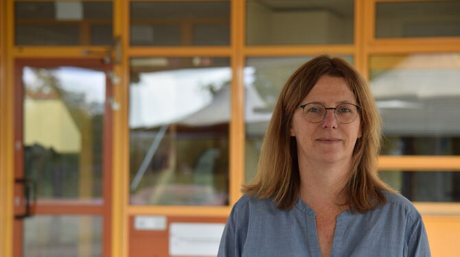 Katja Kruppa ist die neue Leiterin der Merian-Gemeinschaftsschule, die aktuell knapp 360 Schüler besuchen. FOTO: SPAHLINGER