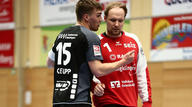 Spielten einst für Pfullingen: Tim Keupp (links) und Simon Tölke.  FOTO: EIBNER