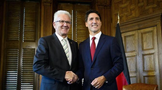 Kretschmann (Grüne) trifft Trudeau