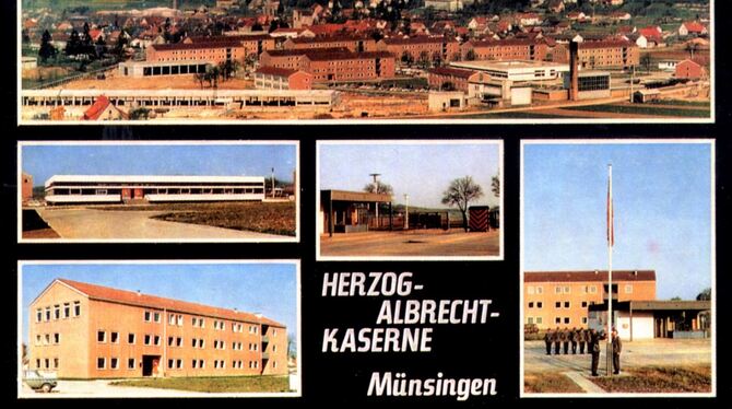 Den Charme der 1960er-Jahre verströmt diese Postkarte von der Herzog-Albrecht-Kaserne. FOTO: SAMMLUNG LENK