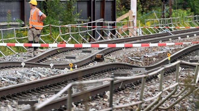 Baustelle Rheintalbahn