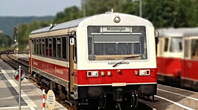 Die Schwäbische Alb-Bahn soll ab nächstem Sommer auch die Strecke zwischen Engstingen und Gammertingen bedienen. FOTO: SAB