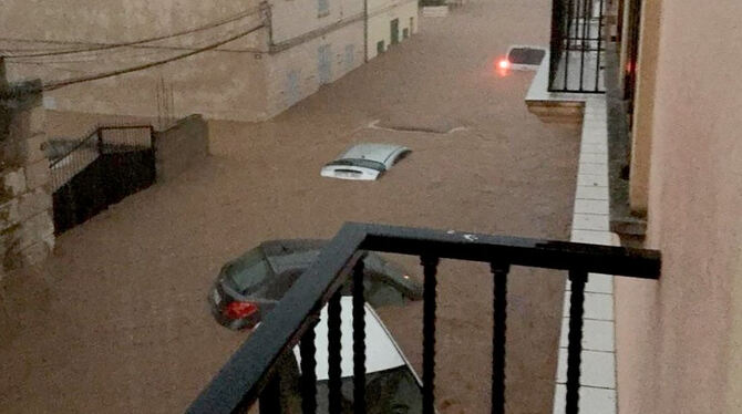 Überflutungen in Sant Llorenc.