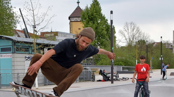 Die Skateranlage im Bürgerpark ist ein gutes Beispiel dafür, wie Interessen von Jugendlichen in ein Projekt einfließen.  FOTO: M