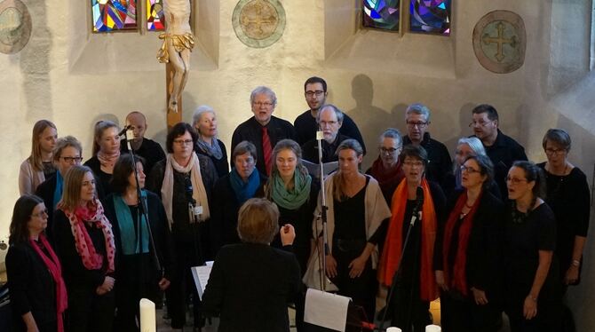 Konzert zur Kirchensanierung in Wankheim mit einem bunten Strauß christlicher Popularmusik. FOTO: STRAUB