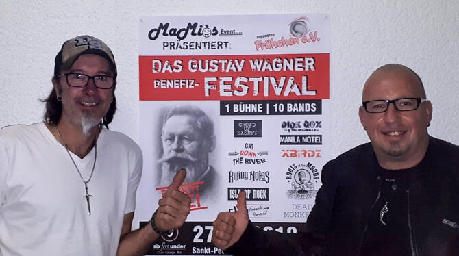 Markus Bechthold (links) und Michael Haarer, die treibenden Kräfte des Benefizkonzerts.  FOTO: PRIVAT