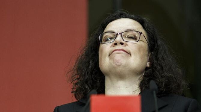 Die SPD-Parteivorsitzende Andrea Nahles.