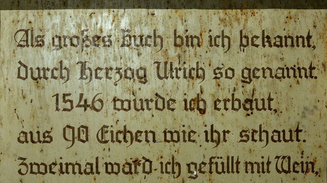 In den Wintermonaten ist das Fass wieder zur Besichtigung freigegeben. Allerdings nur nach Anmeldung und zu bestimmten Zeiten.